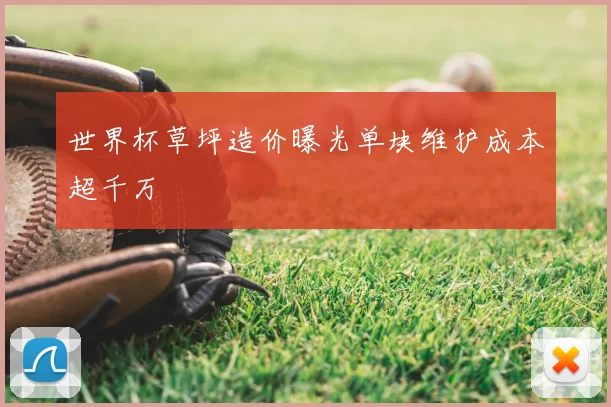 世界杯草坪造价曝光单块维护成本超千万